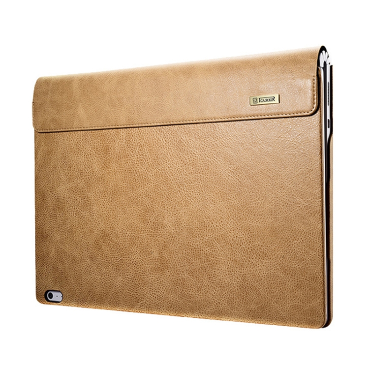 

For Microsoft Surface Book 1 / 2 / 3 (i5 CPU) ICARER Shen Zhou Leather Laptop Protective Case(Brown)