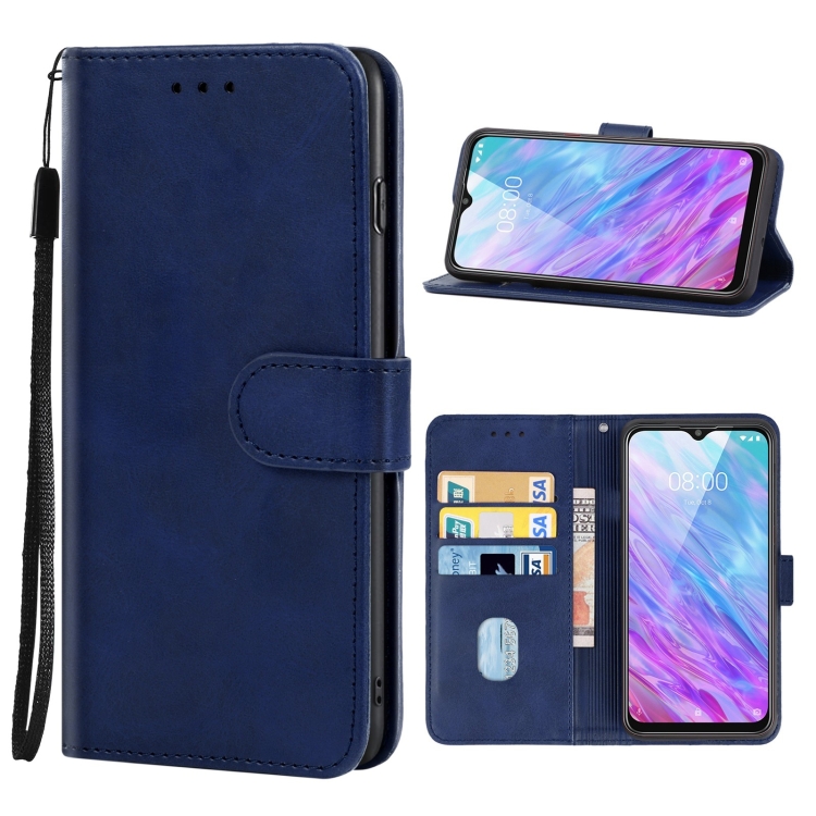 

Leather Phone Case For ZTE Blade V20 Smart(Blue)
