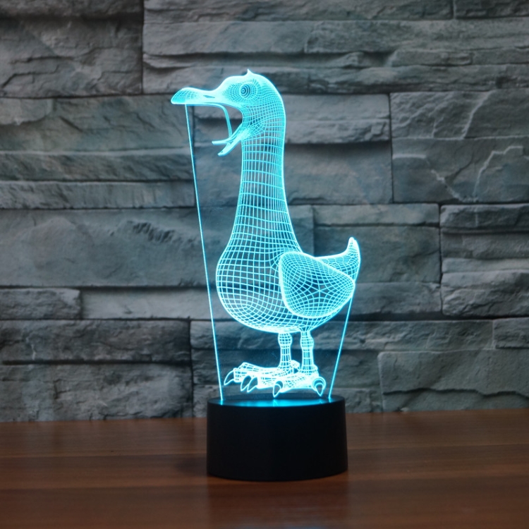 

Black Base Creative 3D LED Decorative Night Light, Version:Rechargeable with Touch Button(Colorful Bird)