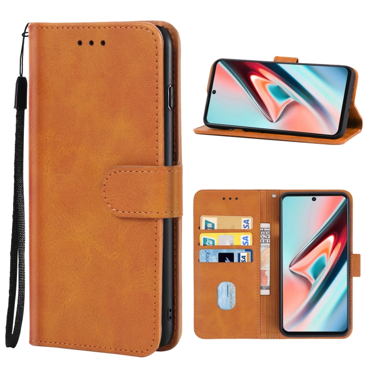 

Leather Phone Case For Blackview A100(Brown)