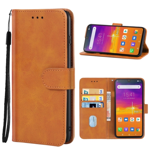 

Leather Phone Case For Blackview BV9900 Pro(Brown)