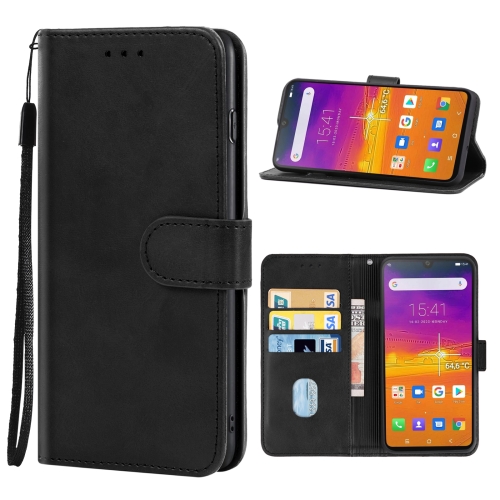 

Leather Phone Case For Blackview BV9900 Pro(Black)