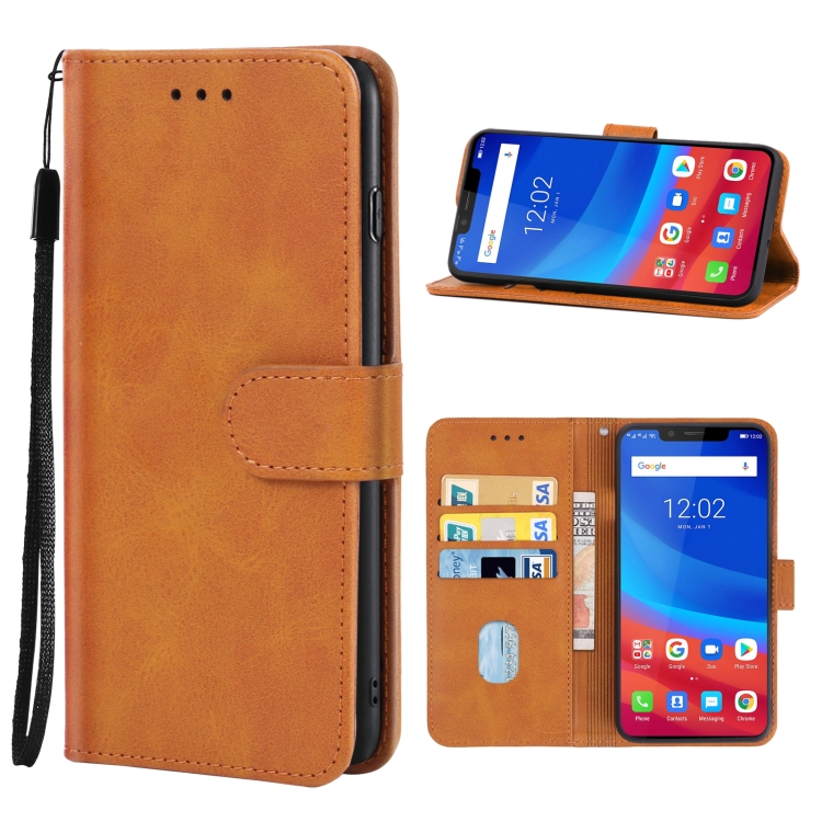 

Leather Phone Case For Ulefone Armor 6(Brown)