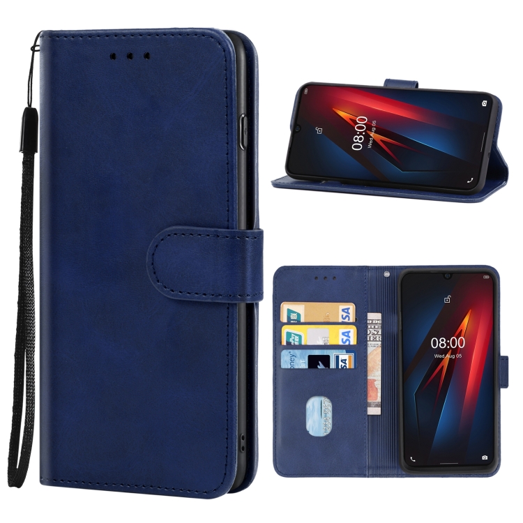

Leather Phone Case For Ulefone Armor 8(Blue)