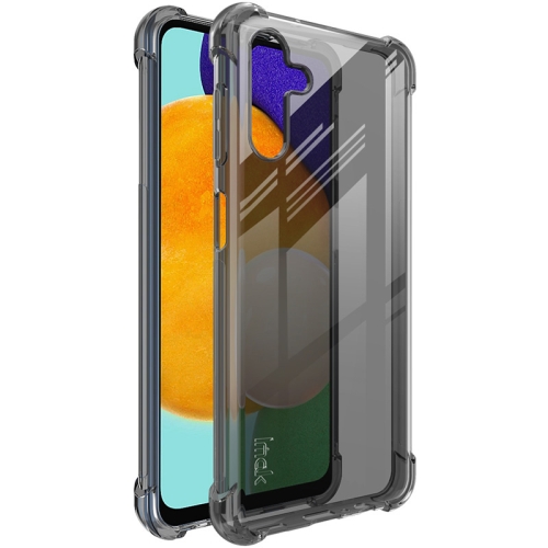 

For Samsung Galaxy A13 5G imak All-inclusive Shockproof Airbag TPU Phone Case with Screen Protector(Transparent Black)