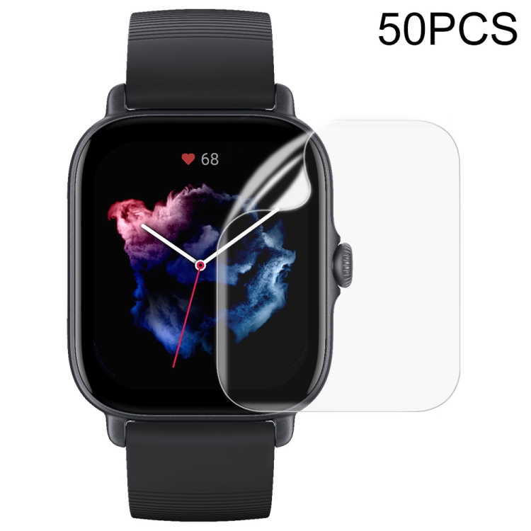 

50 PCS Curved 3D Composite Material Soft Film Screen Protector For Amazfit GTS 3