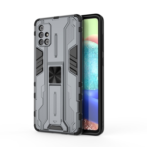 

For Samsung Galaxy A71 Supersonic PC + TPU Shock-proof Phone Case with Holder(Grey)