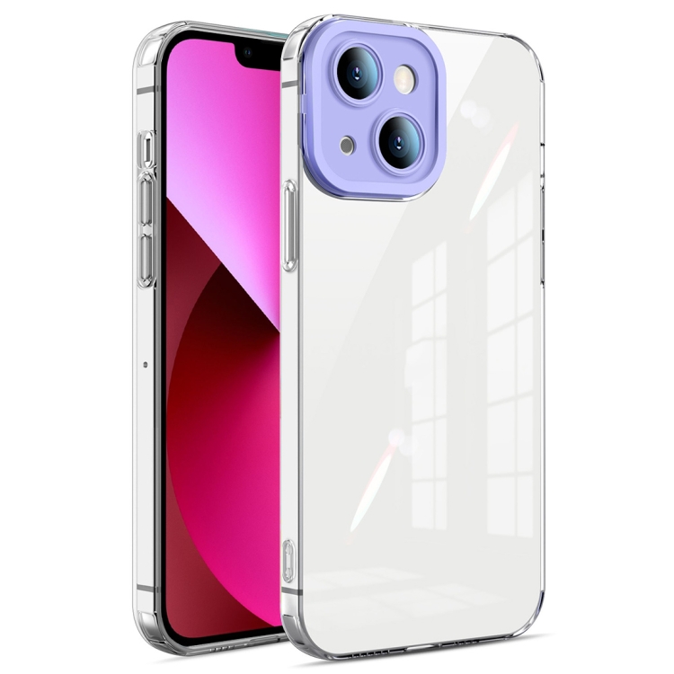 

Candy Color TPU Phone Case For iPhone 13(Purple)