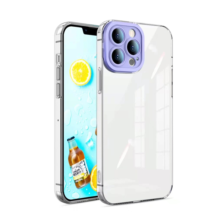 

Candy Color TPU Phone Case For iPhone 13 Pro(Purple)