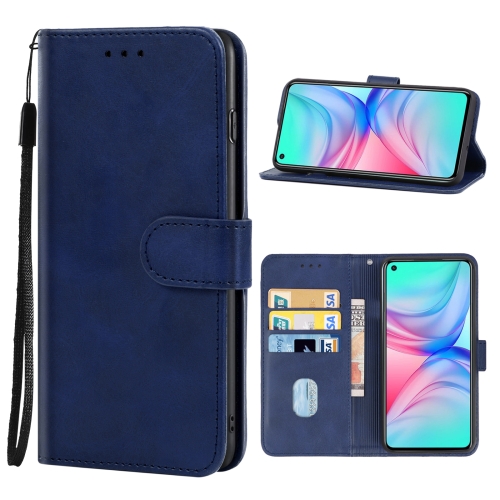 

Leather Phone Case For Infinix Hot 10s NFC(Blue)