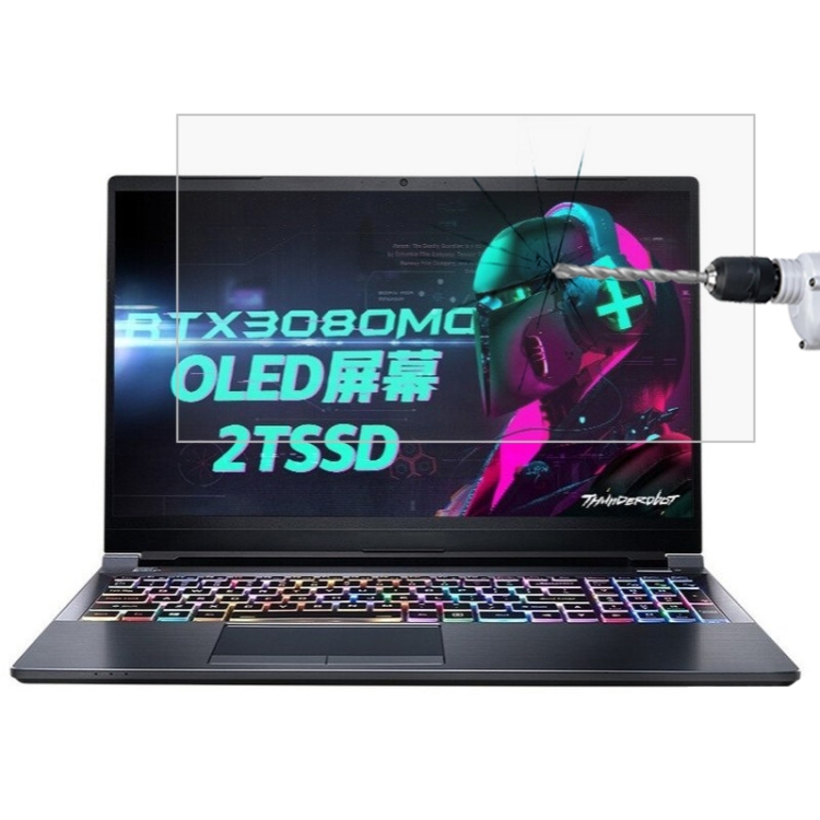 

For Thunderobot 911 P1 15.6 inch Laptop Screen HD Tempered Glass Protective Film