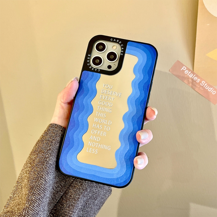 

Mirror Series TPU Phone Case For iPhone 12(Blue)