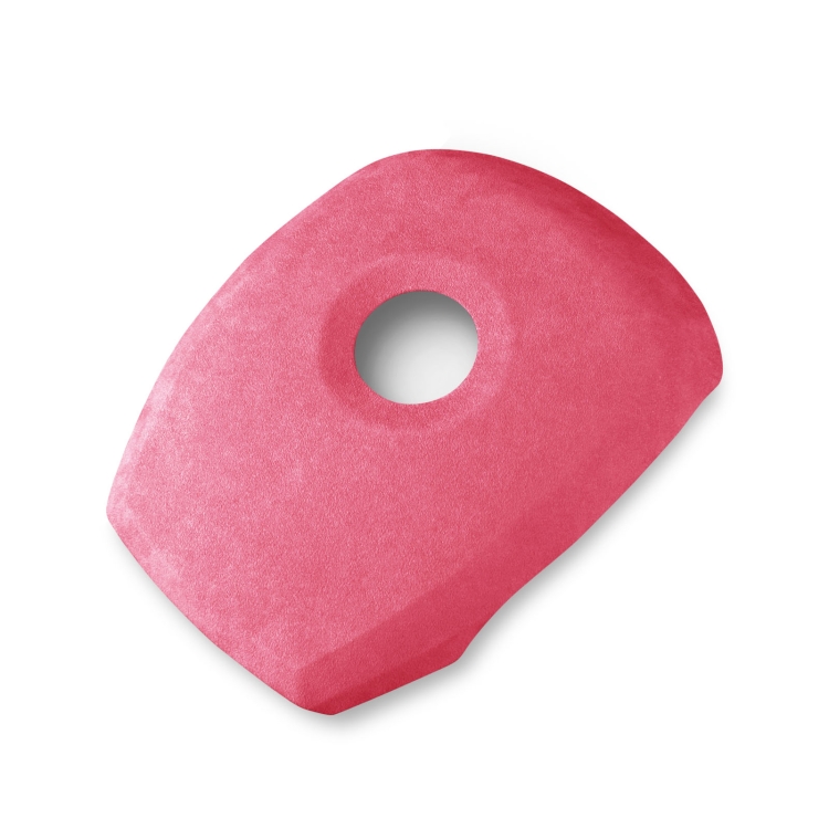 

Car Suede Wrap Steering Wheel Decorative Cover for BMW X5 / E70 / X6 / E71 2008-2013 Low-level Configuration Version, Left and Right Drive Universal(Pink)