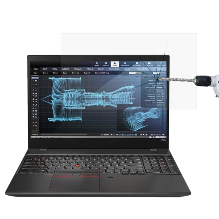 

Laptop Screen HD Tempered Glass Protective Film For ThinkPad P52s 15.6 inch