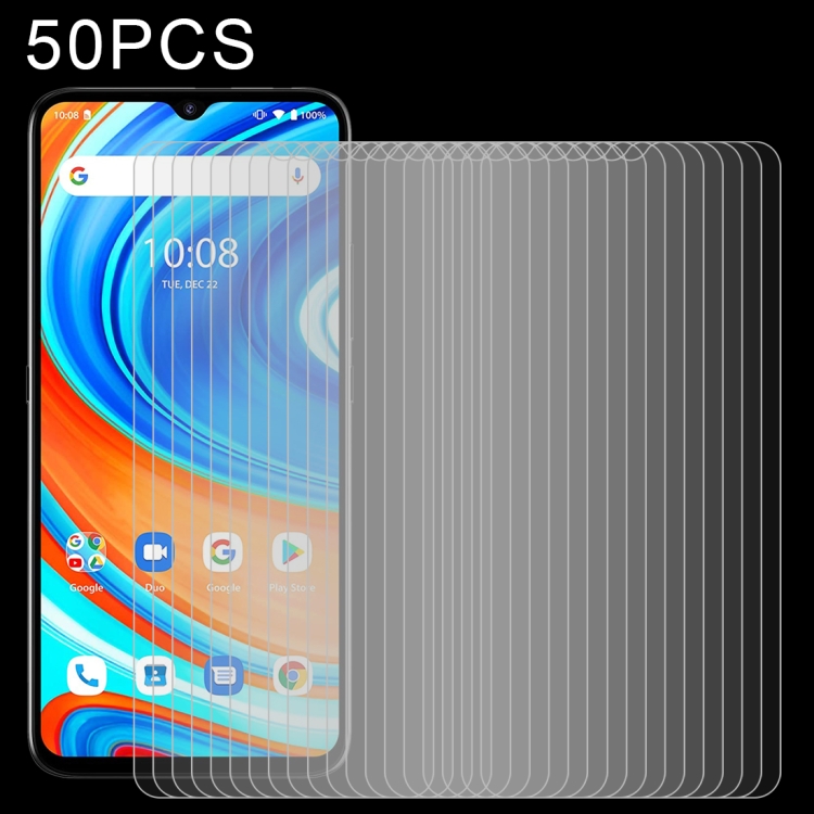 

50 PCS 0.26mm 9H 2.5D Tempered Glass Film For Umidigi A9