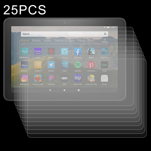 

25 PCS 9H 2.5D Explosion-proof Tempered Tablet Glass Film For Amazon Kindle Fire HD 8 2020