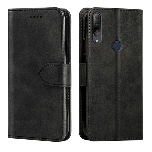 

For Asus ZenFone Max Shot (ZB634KL) Calfskin Texture Horizontal Flip Leather Case with Holder & Card Slots(Black)