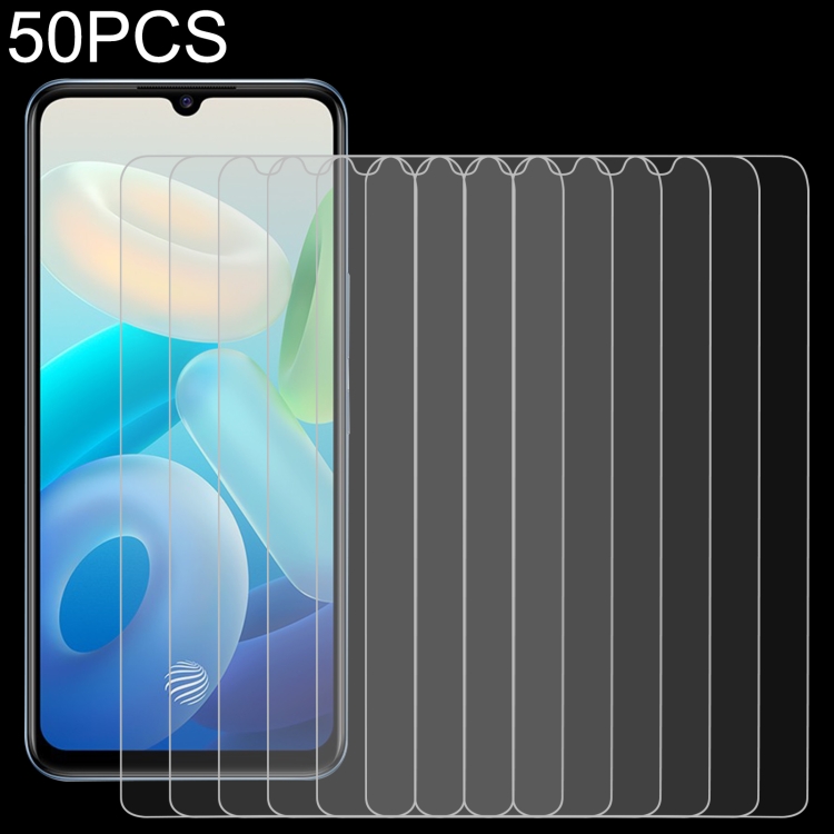 

50 PCS 0.26mm 9H 2.5D Tempered Glass Film For vivo Y71t