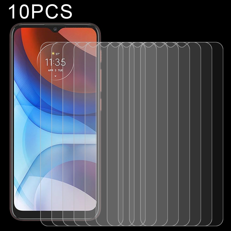 

10 PCS 0.26mm 9H 2.5D Tempered Glass Film For Motorola Moto E7i Power
