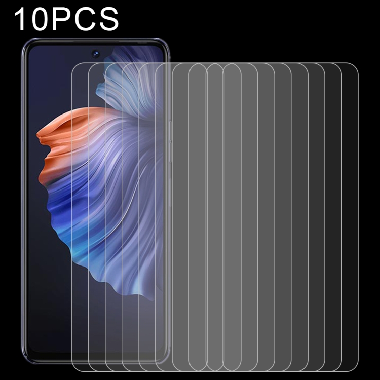 

10 PCS 0.26mm 9H 2.5D Tempered Glass Film For Tecno Camon 18 P