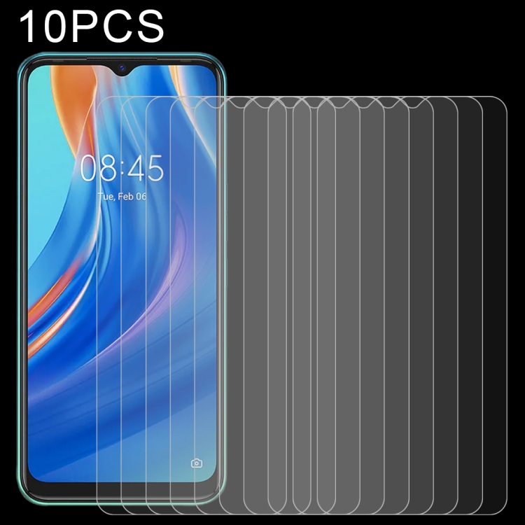 

10 PCS 0.26mm 9H 2.5D Tempered Glass Film For Tecno Spark 7T