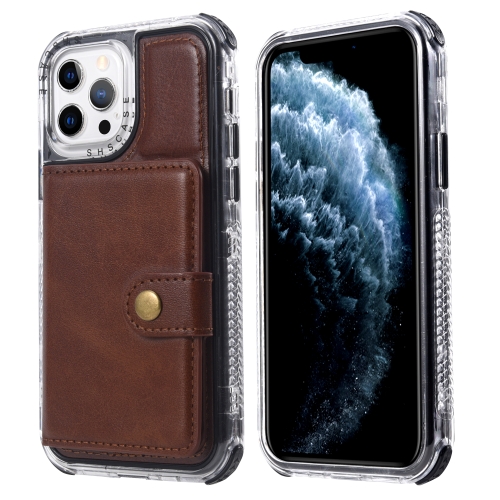 

Wallet Card Shockproof Phone Case For iPhone 11 Pro Max(Brown)