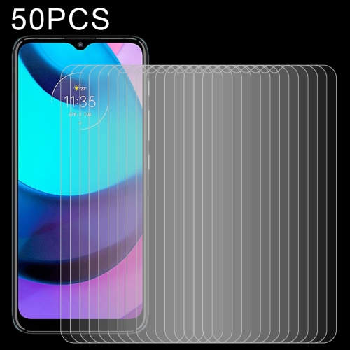

50 PCS 0.26mm 9H 2.5D Tempered Glass Film For Motorola Moto E20