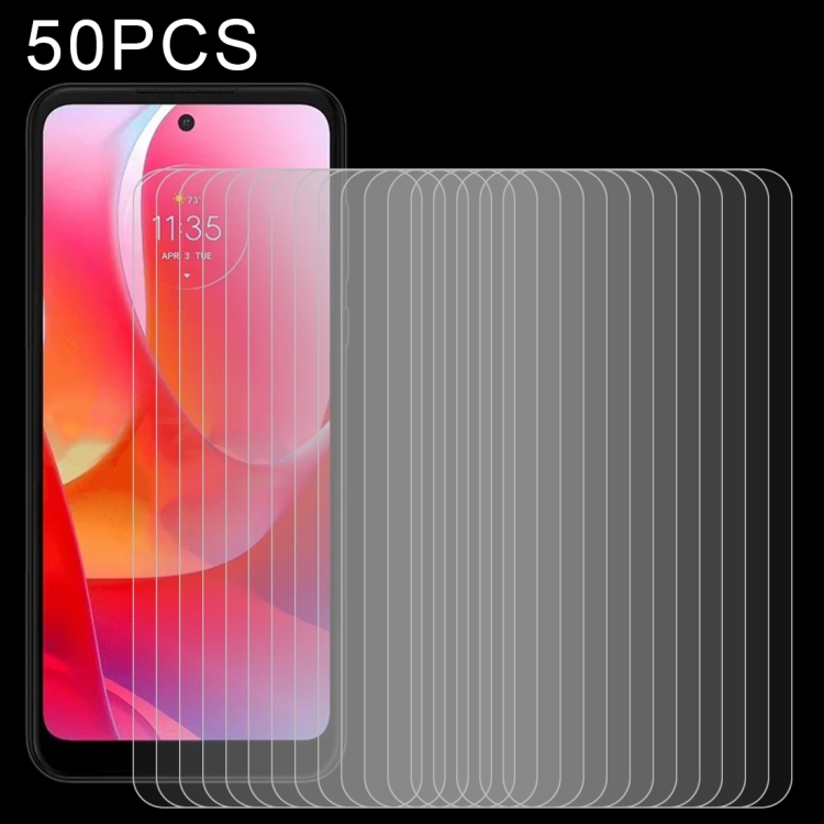 

50 PCS 0.26mm 9H 2.5D Tempered Glass Film For Motorola Moto G Power 2022