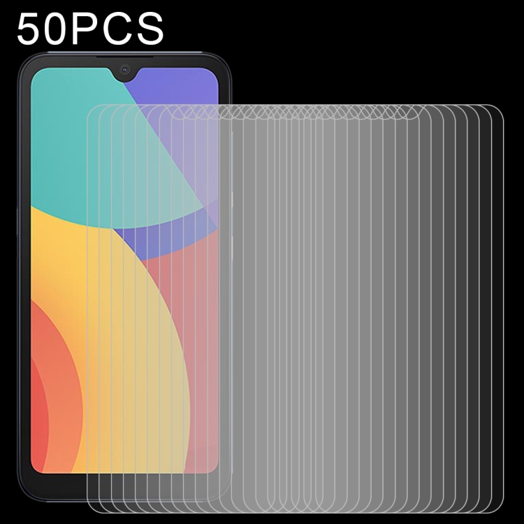 

50 PCS 0.26mm 9H 2.5D Tempered Glass Film For Alcatel 1L Pro 2021