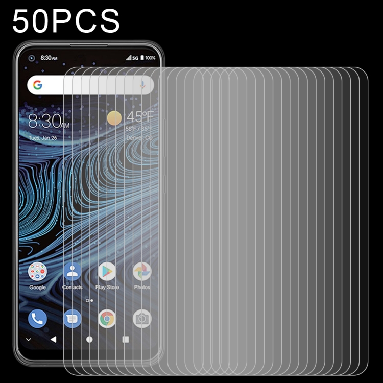 

50 PCS 0.26mm 9H 2.5D Tempered Glass Film For ZTE Blade X1 5G