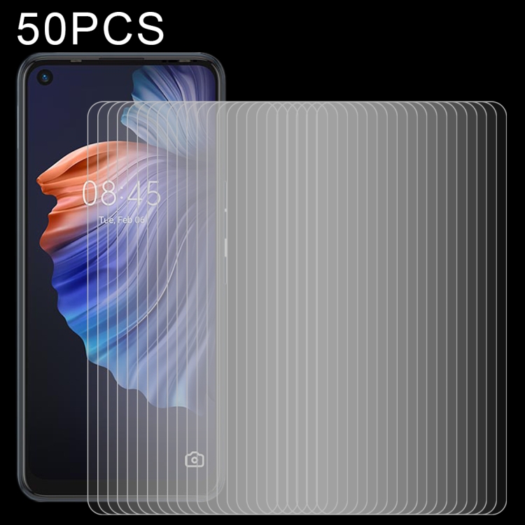 

50 PCS 0.26mm 9H 2.5D Tempered Glass Film For Tecno Camon 17