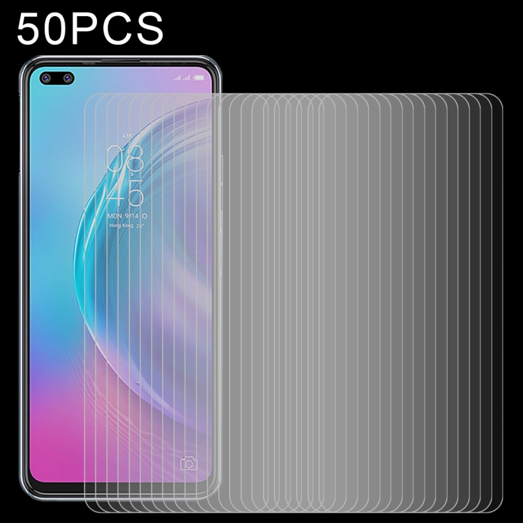 

50 PCS 0.26mm 9H 2.5D Tempered Glass Film For Tecno Camon 16 Premier