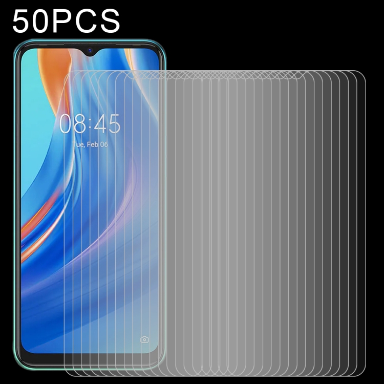 

50 PCS 0.26mm 9H 2.5D Tempered Glass Film For Tecno Spark 7T
