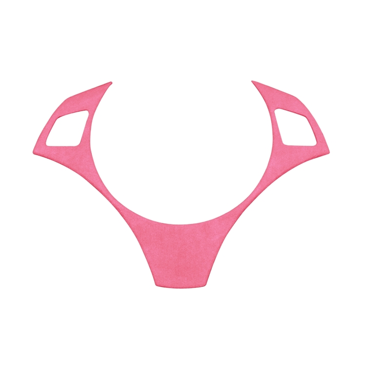 

Car Suede Wrap Steering Wheel Decorative Cover for BMW 1 Series 2007-2011 / 3 Series 2005-2012, Left Drive(Pink)