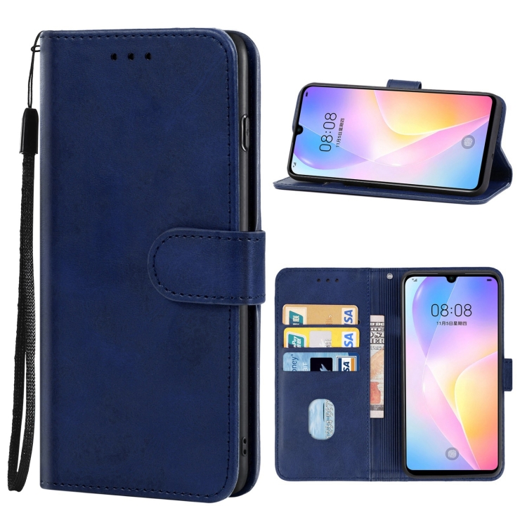 

Leather Phone Case For Huawei nova 8 SE / Honor Play5 5G(Blue)