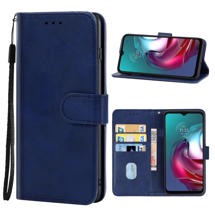 

Leather Phone Case For Motorola Moto G30 / G20 / G10 4G(Blue)