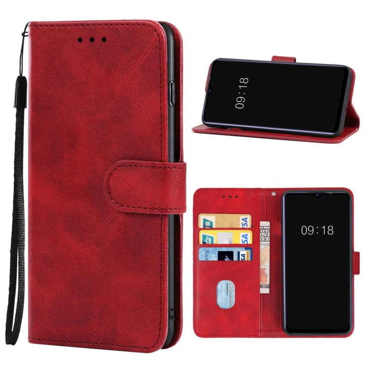

Leather Phone Case For Oukitel C25(Red)