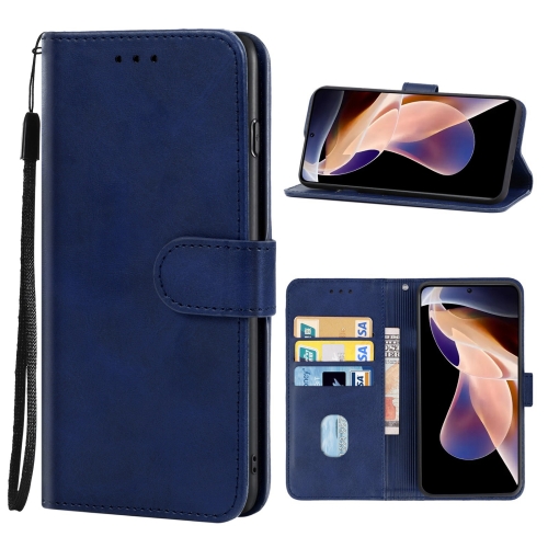 

Leather Phone Case For Xiaomi Redmi Note 11 Pro / Note 11 Pro+ 5G(Blue)