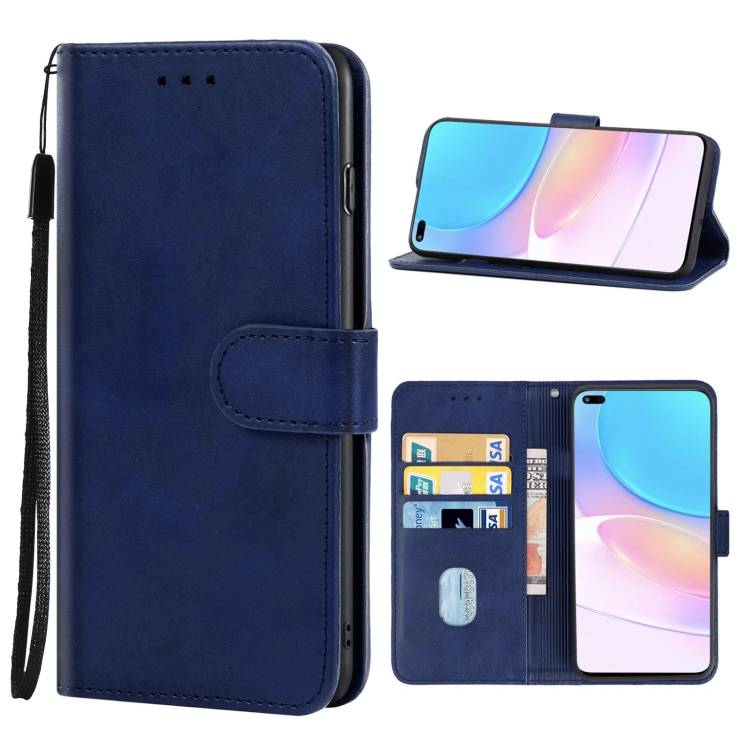 

Leather Phone Case For Honor 50 Lite / Huawei nova 8i(Blue)