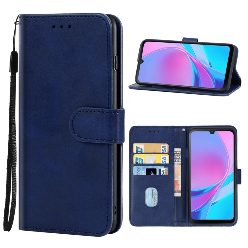 

Leather Phone Case For Blackview OSCAL C20 / C20 Pro(Blue)