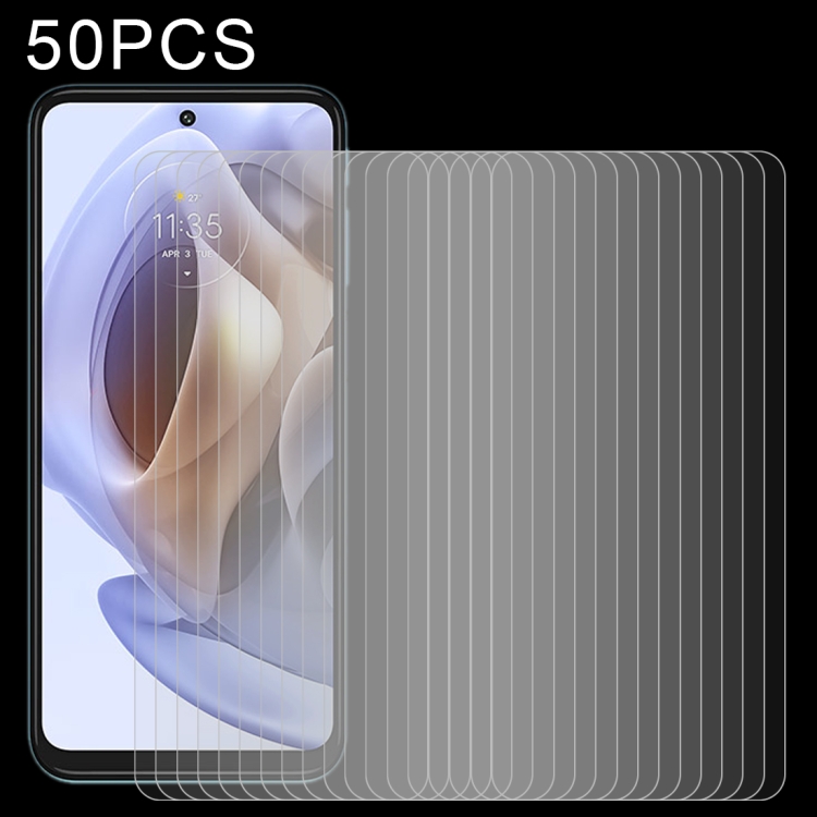 

50 PCS 0.26mm 9H 2.5D Tempered Glass Film For Motorola Moto G31