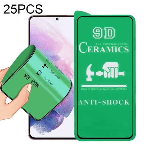 

25 PCS 9D Full Screen Glue Ceramic Film For Samsung Galaxy S21+ 5G