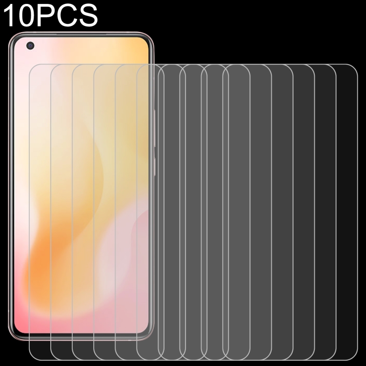 

10 PCS 0.26mm 9H 2.5D Tempered Glass Film For vivo X50 5G