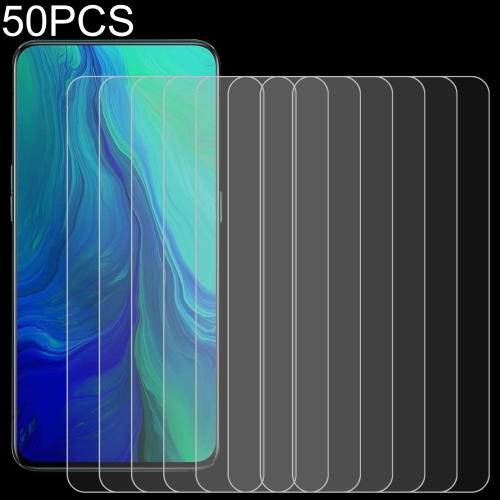 

50 PCS 0.26mm 9H 2.5D Tempered Glass Film For OPPO Reno A