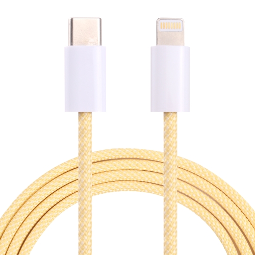 

12W PD USB-C / Type-C to 8 Pin Data Cable, Cable Length: 1m(Yellow)