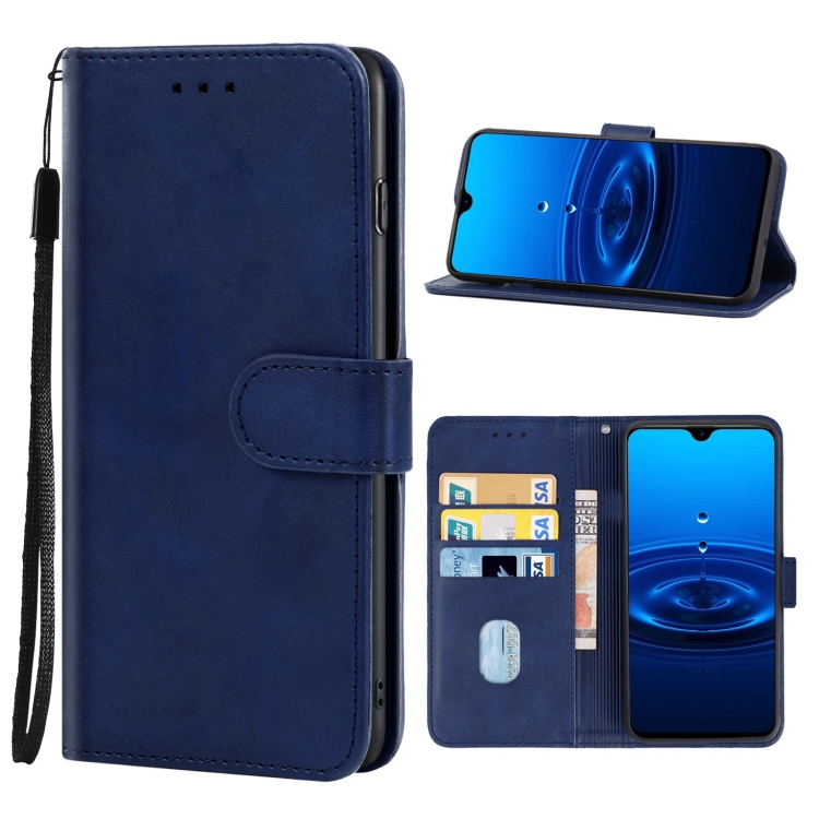

Leather Phone Case For Cubot R15(Blue)