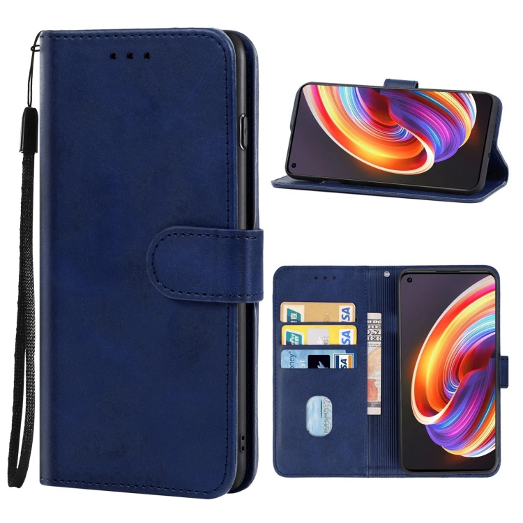 

Leather Phone Case For OPPO Realme X7 / Realme Q2 Pro(Blue)