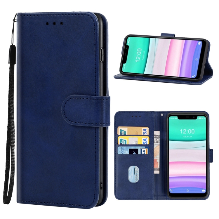 

Leather Phone Case For Oukitel C22(Blue)