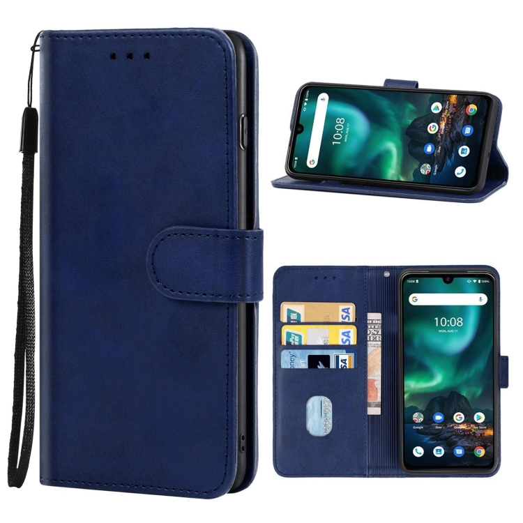 

Leather Phone Case For UMIDIGI Bison / Bison 2021(Blue)