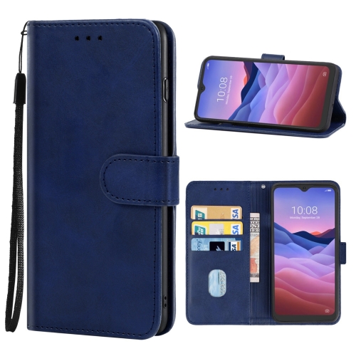 

Leather Phone Case For ZTE Blade V2020 Smart Filial Piety(Blue)